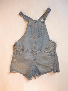 Ingrid & Isabel Light Blue Denim Maternity Shortall